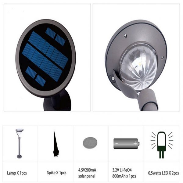 Solar Pathway light 1 Watt Auto On and Off 1012 Hours Working Time