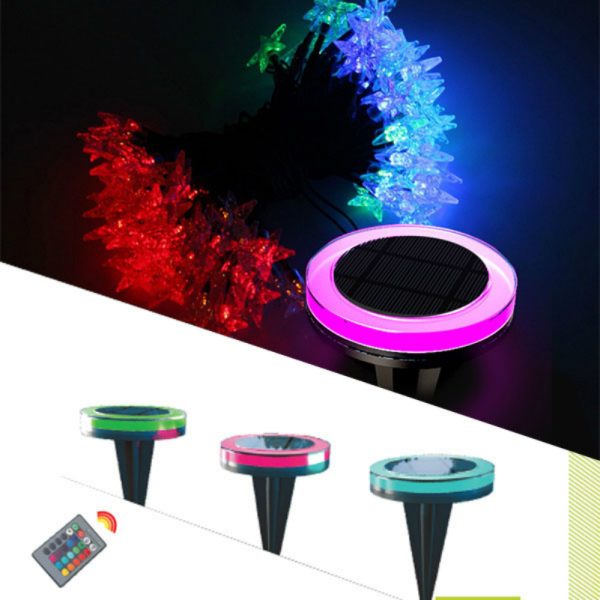 Solar decorative led light with string light