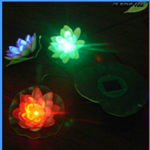 Night View Image of Solar Flower Light-10 Hours Working Time