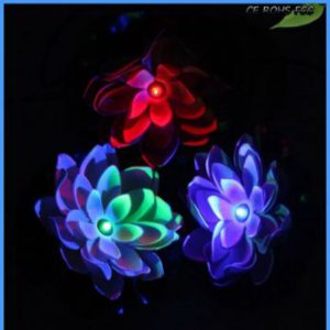 Night View Image of Solar Flower Light