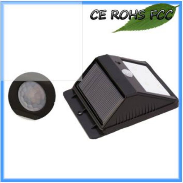 Solar LED Wall Light-triangula PIR Motion Sensor With 1.6 Watt