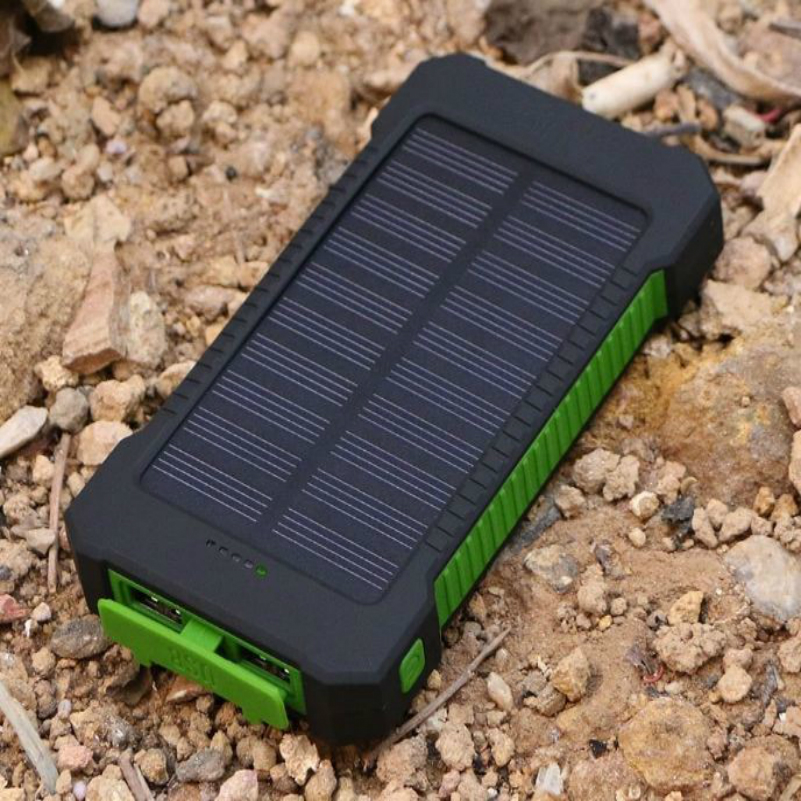 Solar Charger_5000 mah_with 9 LED Lights